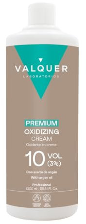 Valquer Oxidante Premium 10 Volúmenes (3%), Fórmula Ultra-Cremosa, Ideal para Coloraciones Suaves, 1000 ml