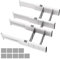 Divisori per Cassetti Organizer Cassetti Separatori per Cassetti Divisori Cassetti Regolabili Separatore Cassetti Caricati a Molla con 9 Inserti per Cucina Comò Bagno Camera da Letto 27-44cm Set di 4