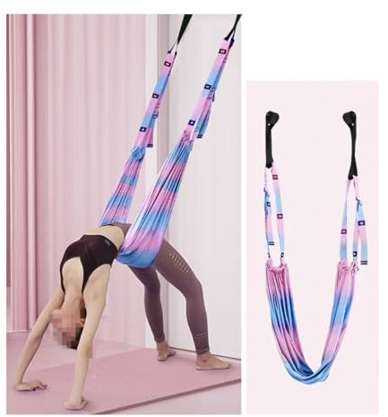 Yoga-Fitness-Stretching-Band, Verstellbarer Beinstrecker, CuiCanfla Rückenbeugungshilfe-Trainer, Heim-Fitness-Ausrüstung, Yoga-Stretch-Gurt für Reha Pilates Ballett Cheerleading Spagat Gymnastik