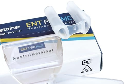 ENTPROMED Nostril Retainer, Silicone Tubes for Post Nasal Surgery, After Rhinoplasty. Size 7.