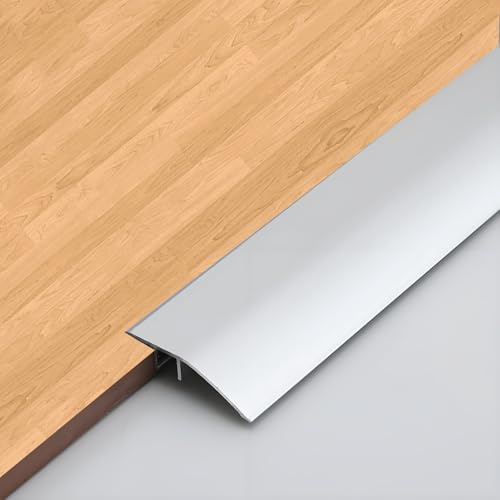 bechoanigel Perfil de transición de aluminio autoadhesivo, perfil de transición al suelo, barra reductora de transición para suelo, 0,9 m × 100 mm, compensación de 8 a 15 mm, para umbrales de puertas