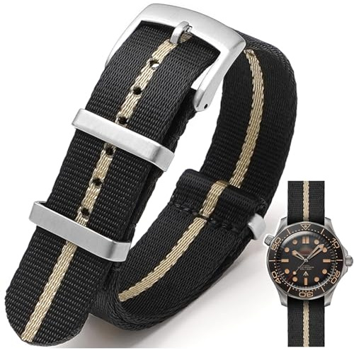 Nizonlaie Uhrenarmbänder Nylon Klassische NATO Stil Uhrenarmband 18mm 20mm 22mm 24mm Premium Sport Ballistic Nylon Militär Uhren Armband Ersatz Uhrenband für Herren Damen