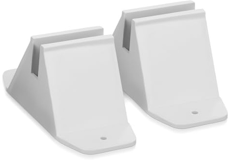 Mipcase 2 piezas Base de Soporte para Vallas de Jardín Base de Plástico Resistente para Fijación Estable Césped y Exteriores Accesorio para Cercas Pequeñas Uso Terrazas y Jardines