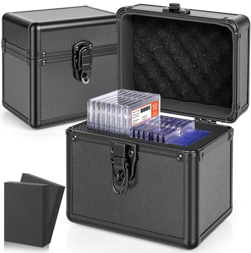 TucgoElite Scatola di Conservazione per Carte Sportive Valutate - Compatibile con le Placche PSA/GMA/CSG/SGC/HGA, Custodia per Portacarte Top Loader per Carte di Baseball e Football