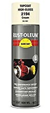 RUST-OLEUM 2194 Hard Hat Topcoat Ral-Colours, The Nr. 1 Industrial Paint Aerosol. Go Further, Work Faster, Last Longer!, Cream-RAL 9001