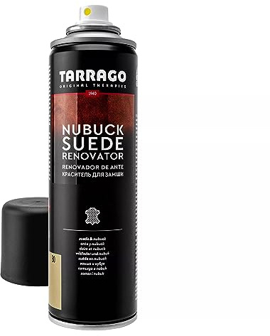 Tarrago Nubuck Suede Renovator 250 ml | Spray Impermeabilizante | Renovador para Zapatos, Bolsos, Textil, Ante y Nubuck | Waterproof - Agua y Lluvia (22) Eléctrico