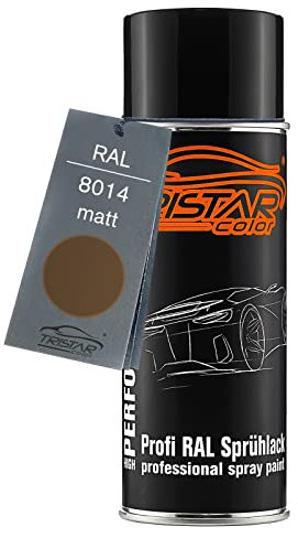TRISTARcolor RAL 8014 Sepiabraun Bote de spray 400 ml mate de secado rápido