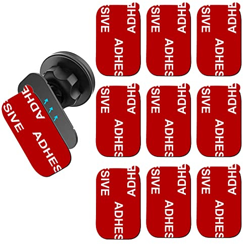 Very High Bond Car Adhesive, AZXYI 9 PCS Dashboard Sticky Adhesive Replacement, Double Sided Sticky Pads Sticker Tapes for Mounting Windshield Dashboard Magnetic Phone Car Mount and Dash Cam