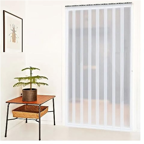 SYFXZZDS Tende in PVC Trasparente Tenda A Striscia in PVC Trasparente Impermeabile Tutela della Privacy Tenda Morbida Opaca (Color : Clear, Size : 250x150cm)