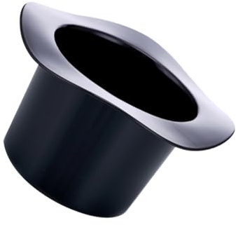 Ciieeo Seau à Glaçons Design Chapeau Plastique Noir Seau à Boissons Oval Refroidisseur pour Vin Et Boissons Fraîches Élégant Et Fonctionnel pour Fêtes Et Bars