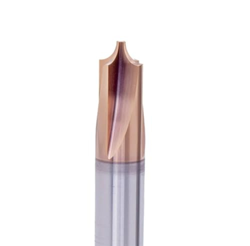 Temhyu HRC58 R0,3 R0,5 hårdmetall radie hörn avrundning fräs skaftfräs CNC-verktyg inomhus fasning utomhus radier fjärdedel cirkel router bit (stål, R1.25 x 4Dx50LX2F)