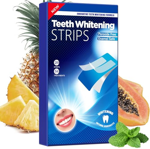 Whitening Strips Zähne Aufhellen Strips: TeethBliss Bleaching Zähne Stripes, Zahnschmelz-sicher - Ohne Schmerzempfindlichkeit - Premium Zahnbleaching Stripes für weiße zähne - 14 Tage Zahnaufhellung