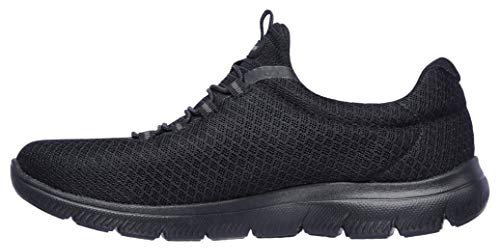 Skechers Womens Summits Top Player Sneaker, Black Mesh Trim, 6.5 UK