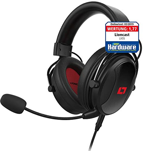 Lioncast® LX55 Gaming Headset mit Mikrofon [53mm-HIGH-Performance-Treiber]- Gaming Kopfhörer für Playstation 5 PS5/PS4/XBox/Nintendo Switch/PC -Kabel AUX/Klinke & Bluetooth - Gamer Headset