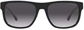 Emporio Armani Herren 0ea4163 Sonnenbrille, Schwarz/Grau (Grey Shaded), 56