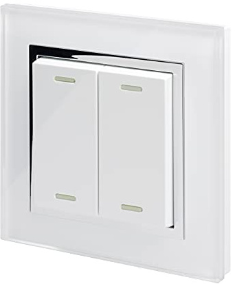 Retrotouch Friends of Hue Smart Switch - White with Chrome Trim, 02800