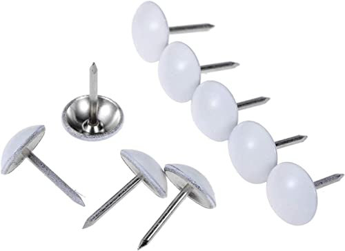 RoyamS Polsternägel, antike Druckknöpfe, 100 Stück 11 x 17 mm, Schmuckkästchennägel, Weißmetallmöbel, geeignet for Schulbüro (Größe: 19 x 22 mm)