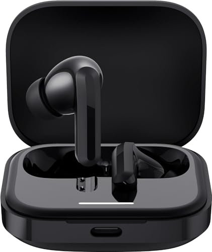 Xiaomi Redmi Buds 5 46 dB ANC, 40 Stunden Akkulaufzeit, Kopfhörer Bluetooth 5.3, Schwarz