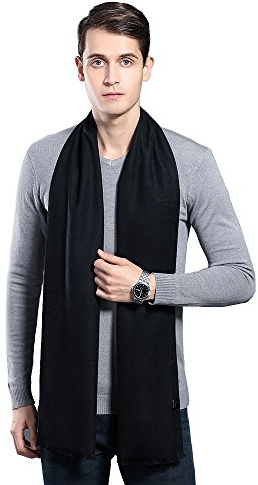 Mens Scarves Winter Warm Fashion Formal Classic Long Soft Scarf for Men Holiday Gift