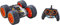 Revell Control 24554 RC Stunt Car Wheely Monster, auf Knopfdruck auch auf 2 Rädern fahrbar ferngesteuertes Auto, Schwarz/Orange, rund 25 cm lang