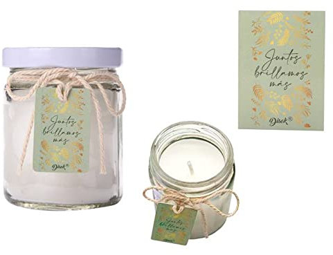 Lote de 12 Vela Tarro Cristal Juntos Brillamos Mas - Detalles de bodas, detalles bodas originales, detalles bodas mujeres, prácticos, recuerdos bodas