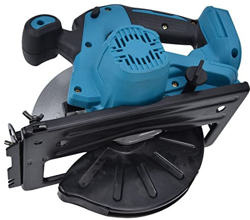 Sierra Circular de 7‑1/4 Pulg., Sierra Circular de Litio, 3800r/min Velocidad de Rotación Sierra Circular Motorizada con Freno Eléctrico, Acero Inoxidable Sierra Circular Eléctrica de Litio