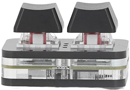 Topiky OSU Keypad 2 Keys Red Axis Gaming USB Mechanische Tastatur, Hotswap Mini-Tastatur, OSU HID Programmier-Makrotasten, Mechanische Einhand-Gaming-Tastatur (Schwarz)