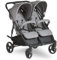 ABC Design Poussette Double Twin Circle – Légère, Maniable, Compacte pour Jumeaux et Frères & Sœurs, Fonction Allongée, Pliage facile, Housse Pluie – Gris Chiné