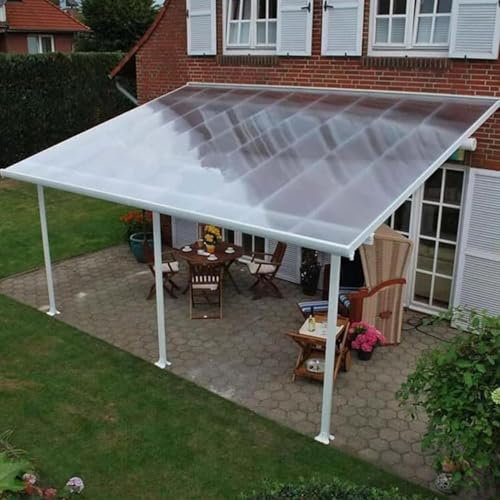 Láminas de Plástico de Policarbonato,Protección UV Paneles de Techo Transparente,Láminas de Repuesto para Exterior,Paneles para Tejado,Toldo Marquesina para Jardín Terraza - 0.5×2m(1.6×6.6ft)