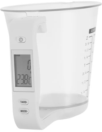 Didiseaon Misurino con Display LCD Bilancia Elettronica per Pesare Alimenti e Misurare Temperature per Cucina e