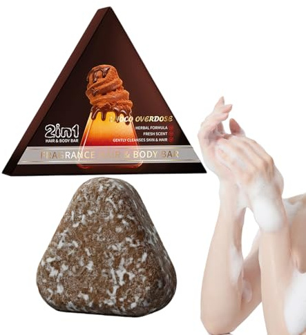 Jabón en Barra para Cabello y Cuerpo - Jabón Acondicionador Capilar Personal | Barra de ducha para el cuerpo | para Hombre, Jóvenes, Hogar, Viajes y Camping