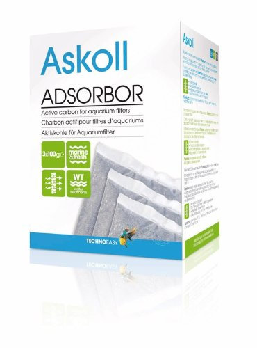 Askoll Adsorbor - carbone attivo per acquari ( 3 sacchetti da 100 grammi)