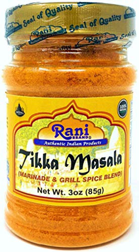 Rani Tikka Masala Indian 7-Spice Blend 3oz (85g) ~ All Natural, Salt-Free | Vegan | No Colors | Gluten Friendly | Non-GMO