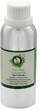 R V Essential Pure Thuja Essential Oil 300ml (10oz)- Thuja Occidentalis (100% Pure and Natural Steam Distilled)