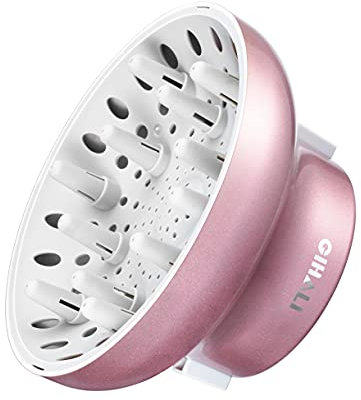 GIHALI Universalaufsatz Haar Diffusor Super Stabil 4,4 cm bis 6,6 cm für natürlich lockiges und welliges Haar, Haartrockneraufsatz, Universal Diffusor Aufsatz, Diffuser Haare Locken (Roségold)