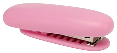 Mini Stapler,15 Sheet Portable Stapler Office Desktop Stapler Study Office Stationery for 24/6, 26/6 Staple Needle Type(Pink)