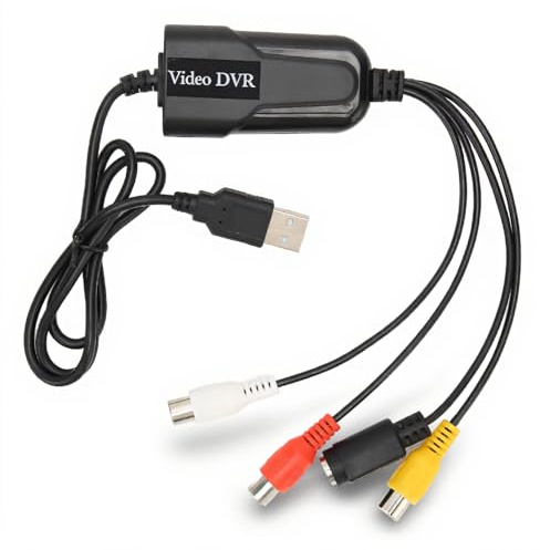 Câble de Périphérique de Capture Vidéo USB, Convertisseur Vidéo Audio vers USB pour Convertir la Vidéo Analogique en Fichiers Numériques, Entrée AV S Video USB 2.0, pour