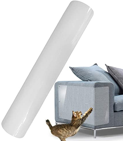 Shurzzesj Protecteurs de meubles contre les chats – Ruban adhésif double face réutilisable anti-rayures | Ruban adhésif anti-rayures pour protéger les de canapé pour chats