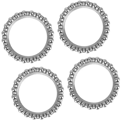 A ABSOPRO Bicycle Ball Bearings Steel Silver Tone (Set of 4)