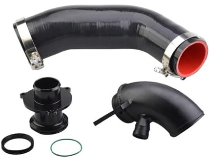 Manguera Entrada Aire Coche Tubo Mejora Entrada Salida Turbocompresor Silenciador Manguera Silicona Eliminación para VW para Golf MK7 S3 A3 V8 TT MK3 A3 S3 TT EA888 Motor Manguera Admisión(Full Kit)