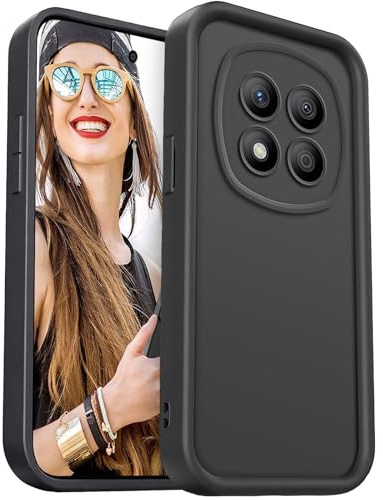 DESSEN Cover per Xiaomi Redmi Note 14 Pro 5G - Silicone Custodia Antiurto Protezione Fotocamera Case Antishock Morbida TPU Bumper Resistente, Nero