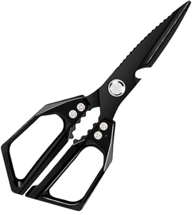 Biniveil Tijeras De Cocina Para Alimentos | Tijeras De Carne De Acero Inoxidable | Culinarias Para Pollo Aves Mariscos Preparación Pescado Verduras