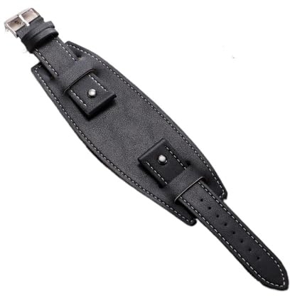 Generico Koskinn klockarmband - Bund armband 20/22/24 mm i brunt svart