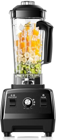 Blender for Smoothies, Ice Crushing, Frozen Fruits, Countertop Blenders for Kitchen, Smoothie Blender with 68Oz Pitcher, Black