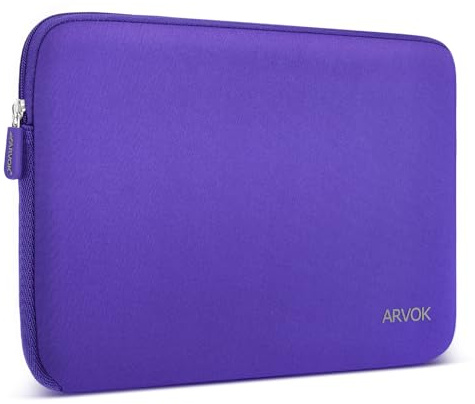 Arvok 13 13.3 14 Inch Laptop Sleeve Case for MacBook Pro/MacBook Air 13-14 inch, Water-Resistant Notebook Chromebook Computer Pouch, Carrying Bag Cover for HP/Dell/Lenovo/Asus/Acer