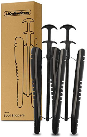 JJOnlineStore - 2 Pcs Boot Holders for Knee High Boots | Extra Long Automatic Black Boot Tree | Boot Shapers Knee High | Boot Inserts To Keep Shape for Lady Women Men Shoes (1 pair, 12.5)