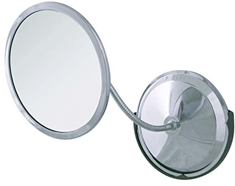 Double Vision™ Gooseneck Vanity/Wall Mount Mirror 5X/10X Magnification, Made in the USA