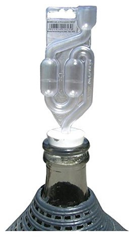 AlcoFermBrew GUMMISTOPFEN MIT Loch 43/40mm + GÄRRÖHRCHEN – Korken | Fermentation | Wein Ballon | WeinHefe | Flaschenkorken | Weinballon Korken | Gärausatz | Labor | Glasballon