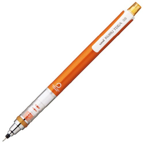 Uni Kurutoga Mechanical Pencil Standard, 0.5mm, Orange (M54501P.4)