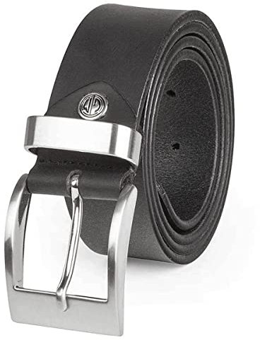 LINDENMANN Ledergürtel Herren/Gürtel Herren, XXL mit bis BW 170, weiches Vollrindleder, 3934 schwarz, Größe/Size:115;Farbe/Color:Schwarz